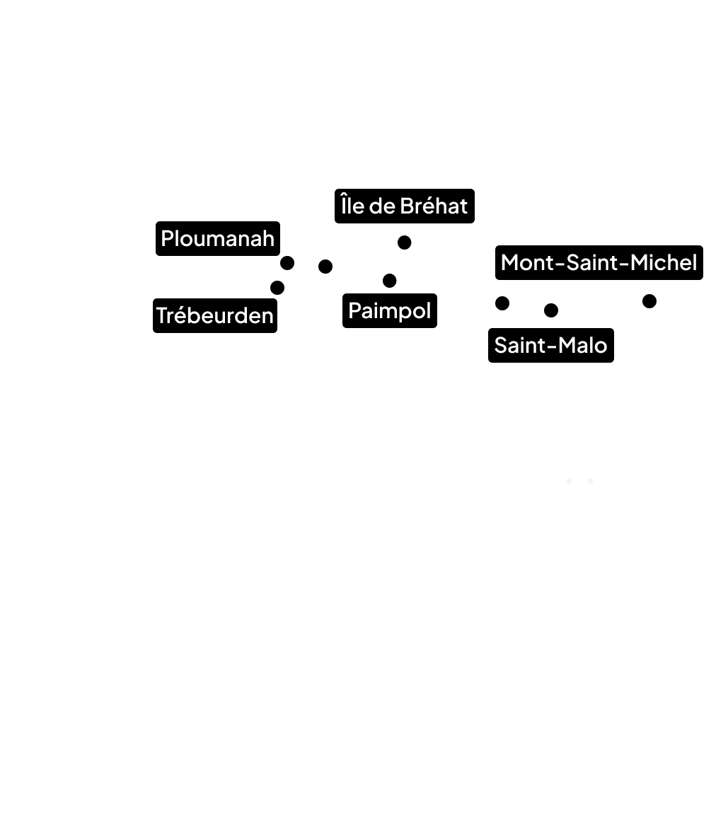 Carte Roadtrip Bretagne Nord